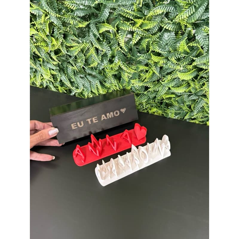 Nomes Personalizados - Ilusão 3D - 15Cm
