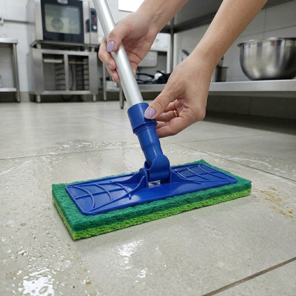 Suporte LT Articulado Para Fibra De Limpeza 10x25cm Piso Banheiro Cozinha Uso Diário