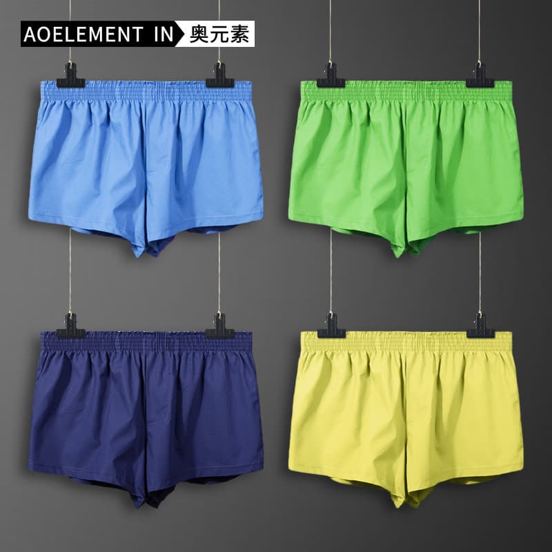 Roupa interior masculina boxer Briefs puro algodão solto boxer respirável algodão Plus Size seta calças verão casa Short