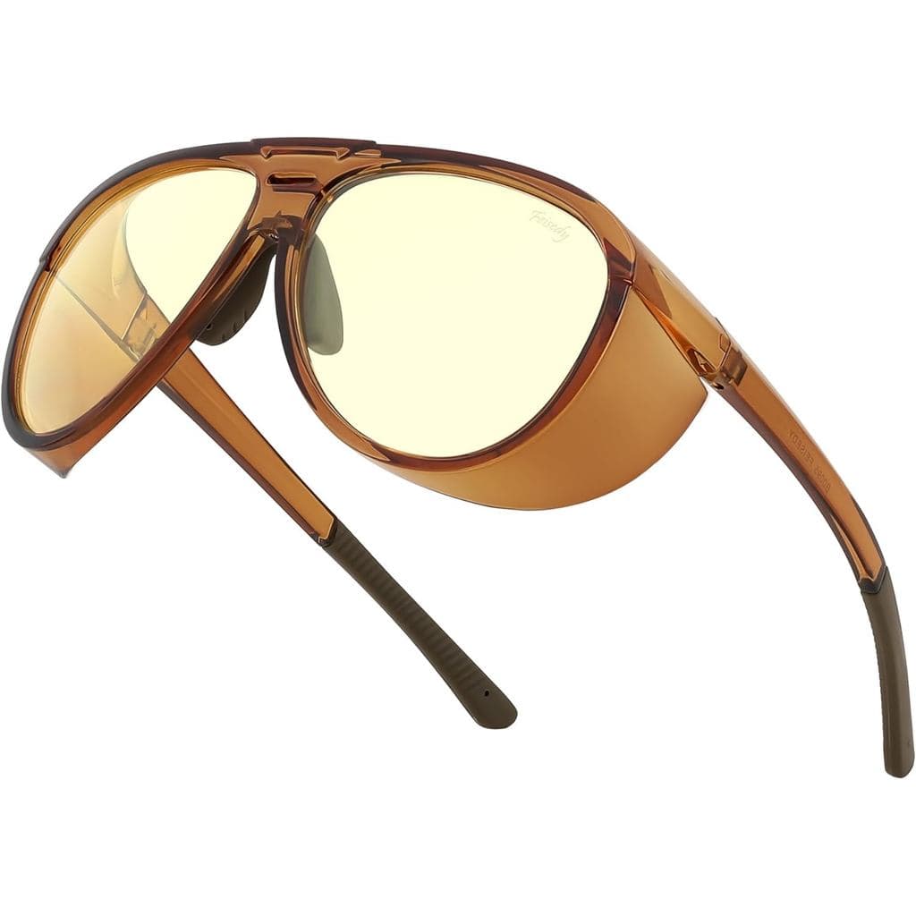 Óculos de Jogo FEISEDY com Lentes Amarelas, Óculos Anti Luz Azul para Mulheres e Homens, Óculos para Gamers de Computado