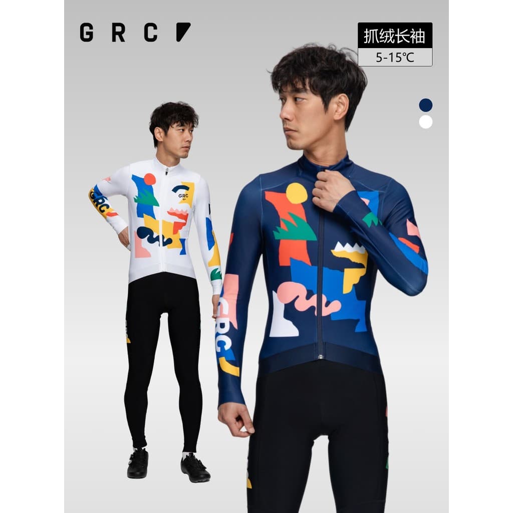 GRC Outono Inverno Novo Estilo WILL BRYANT Joint Fleece Quente Bicicleta de Estrada Camisa de Ciclismo Top Masculino