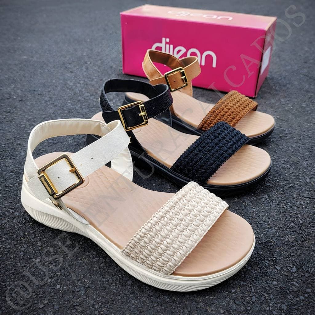 SANDALIA ORTOPÉDICA DIJEAN CASUAL CONFORTO LEVE FIVELA MACIA