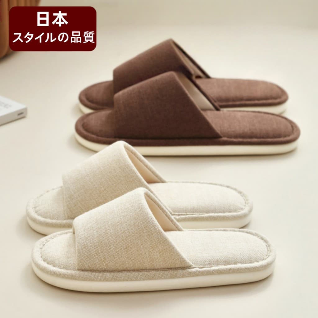Chinelos de linho japoneses homens primavera outono interior mobiliário doméstico mudo antiderrapante respirável quatro
