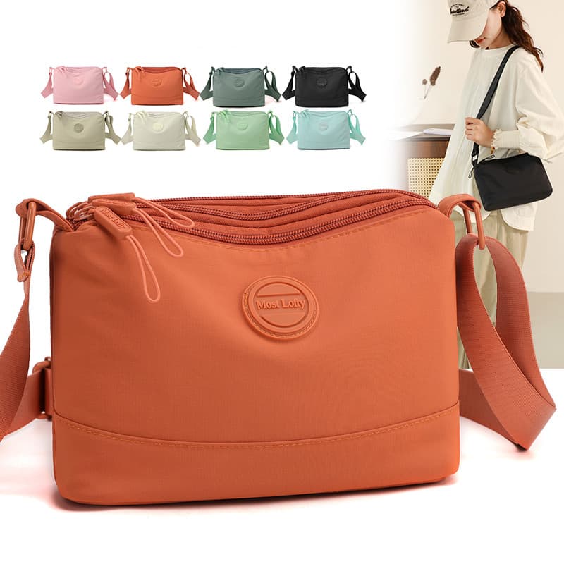2025 Novo Estilo Moda Leve Bolsa de Ombro Pequena Casual Bolsa Pequena Senhoras Bolsa Mensageiro Multicamadas Versão Cor