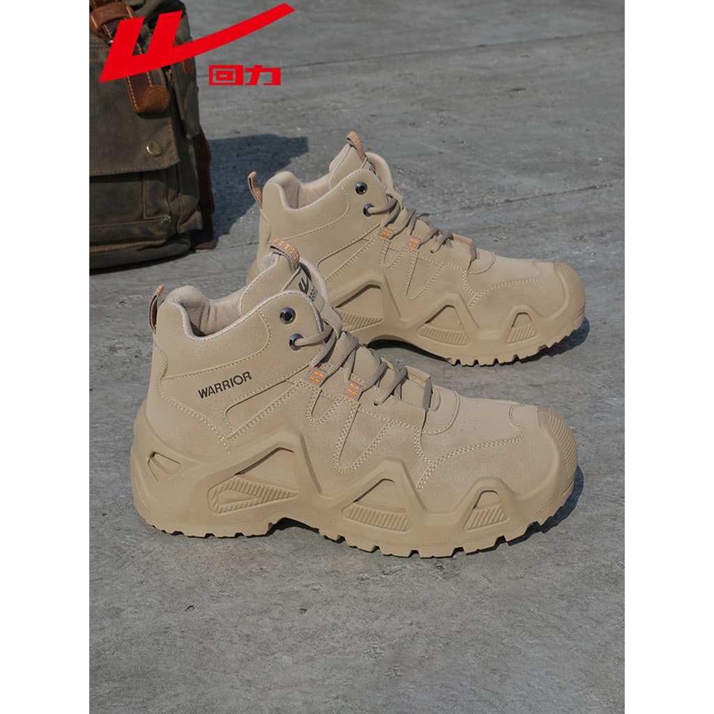 Puxar para trás sapatos de caminhada masculino ao ar livre escalada de montanha repelente de água médio de alta qualidad