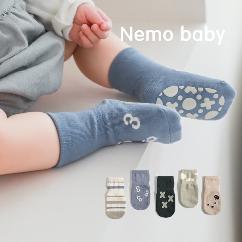 Meias de chão para bebês, meias masculinas e femininas para bebês, primavera, outono, verão, antiderrapante, resfriament