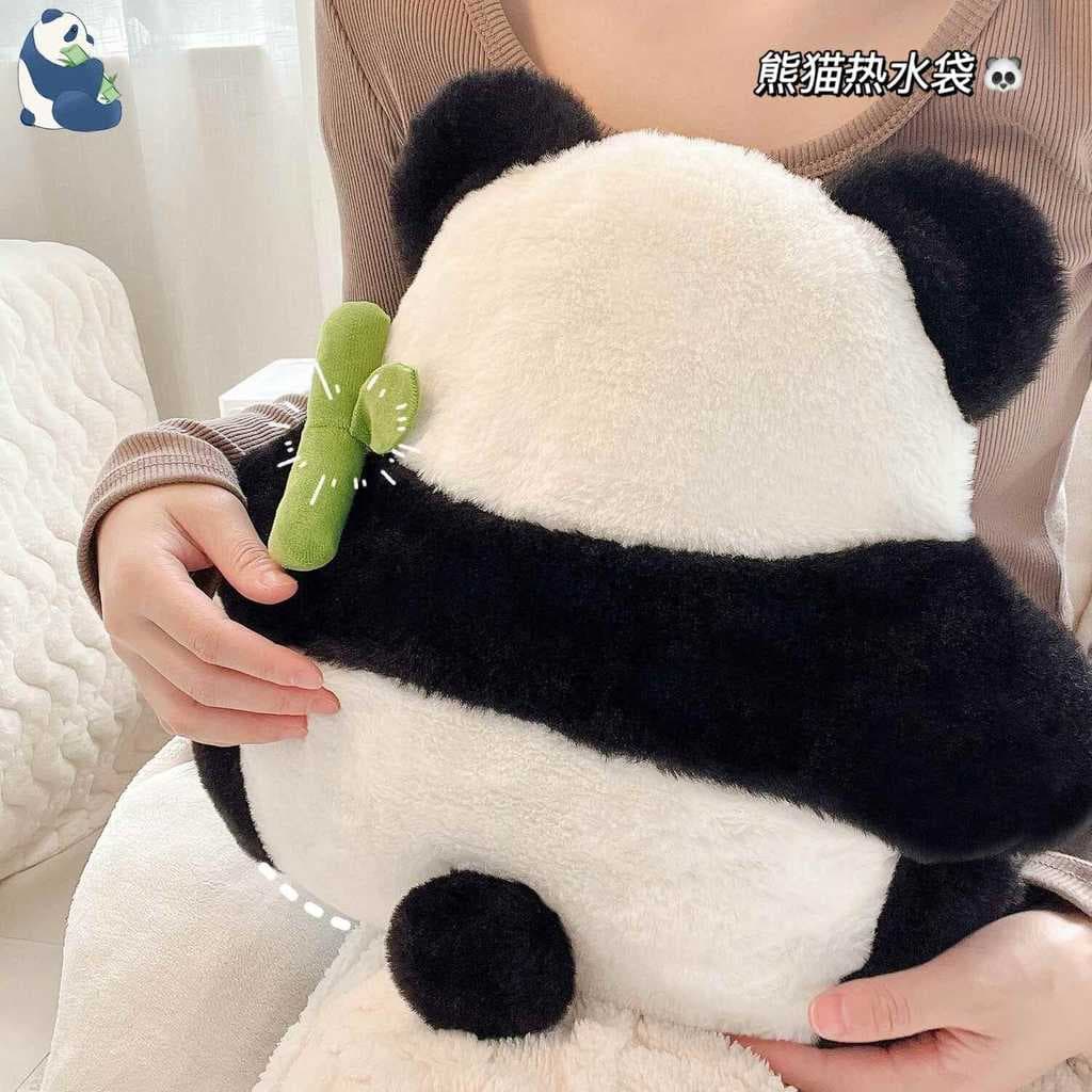 Panda Bolsa de Água Quente Carregamento de Desenhos Animados Aquecedor de Mãos à Prova de Explosão Feminino Inverno Aque