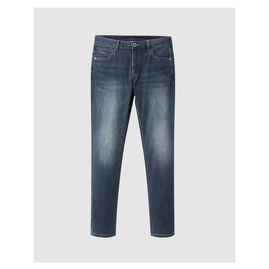 Estilo fino HL28289 Sea Series Masculino Juventude Primavera Verão Jeans Cintura Média Reta Elástica Estilo Padrão Casua