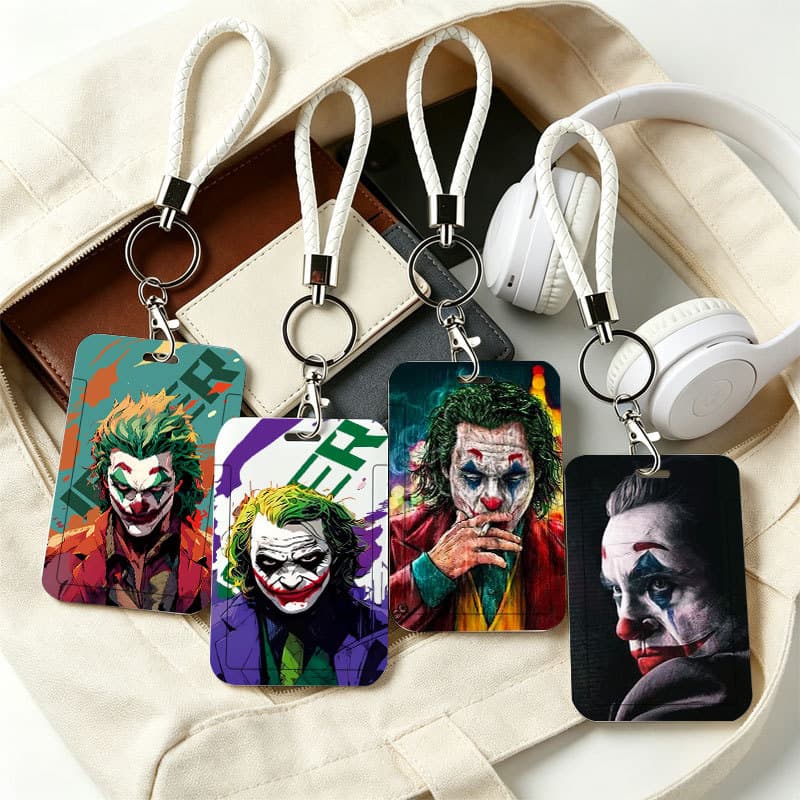 Protetor De Cartão Joker Artístico , Suporte Fino E Leve Para Passe De Trânsito , Cartões De Campus Uso Diário De Identi