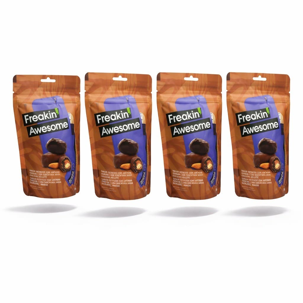 Kit 4 Tamaras Recheadas Cobertura Chocolate Doce Fit Saudavel