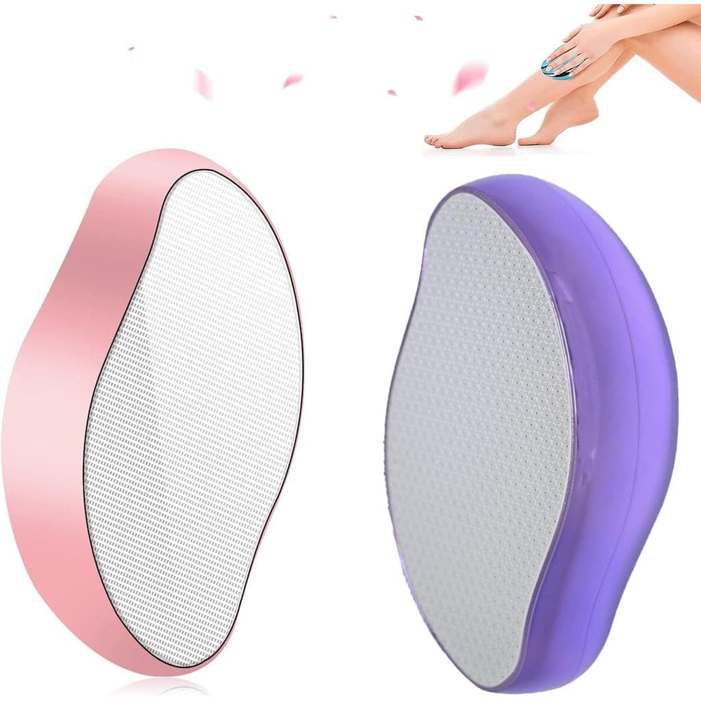 2 Peças de Removedor de Pelos de Cristal para Mulheres, Pedra Removedora de Pelos Reutilizável, Removedor de Pelos de Cr