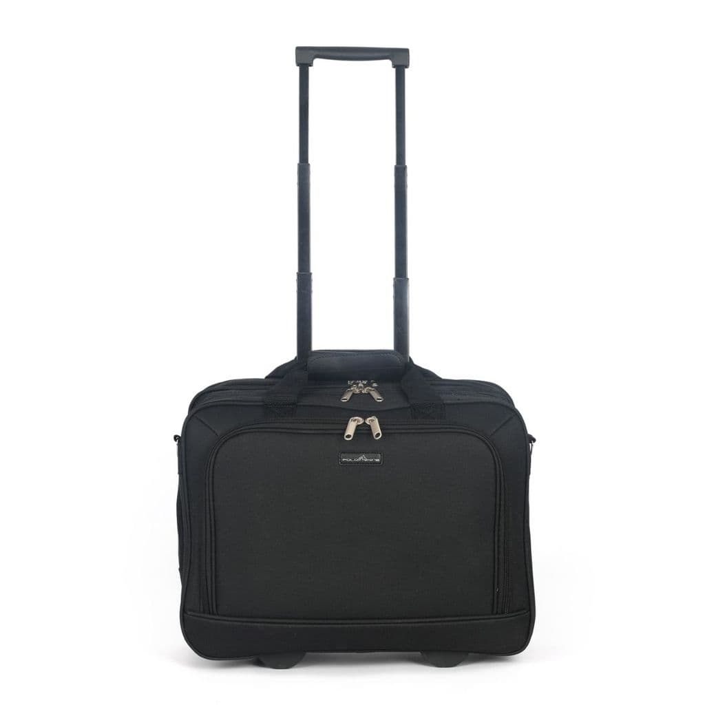 Pasta Piloto Mala Viagem Notebook 18" Bordo Rodinhas Executiva Unissex Preta - Noronha - Polo King