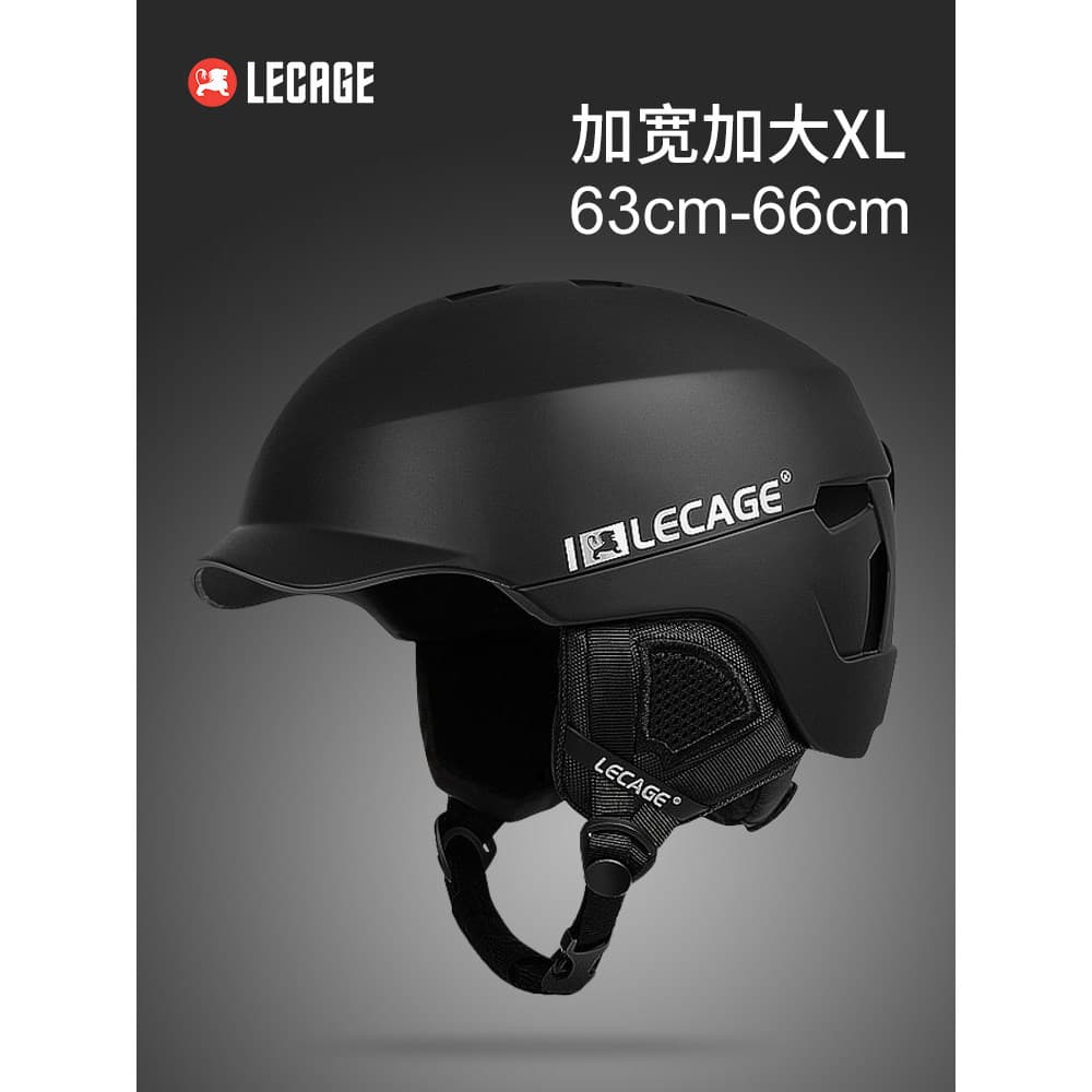 Le Kaiqi Capacete de Esqui Tamanho Grande Único Placa Dupla Equipamento de Esqui Equipamento de Proteção Masculino Quent