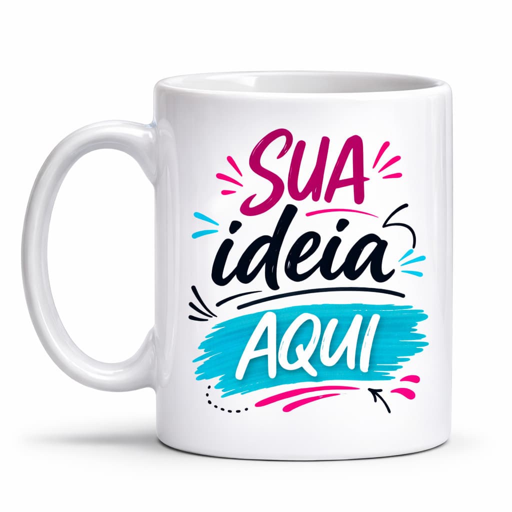 Caneca Personalizada com Foto e Tema | Presente para Aniversário e Festas