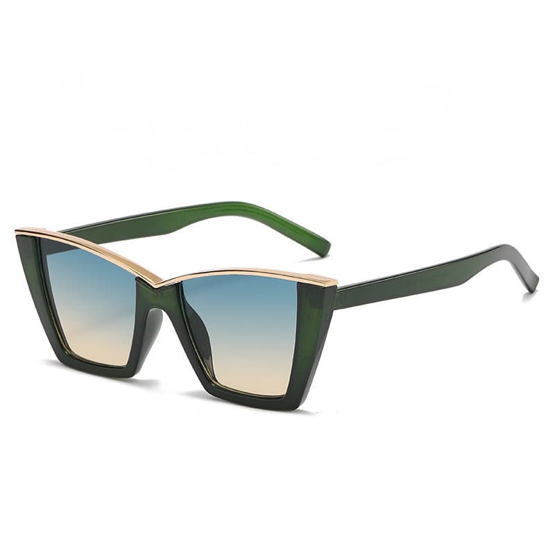Óculos de Sol Vintage Cat Eye para Mulheres, Armação Quadrada Pequena, Óculos de Sol Femininos Retro