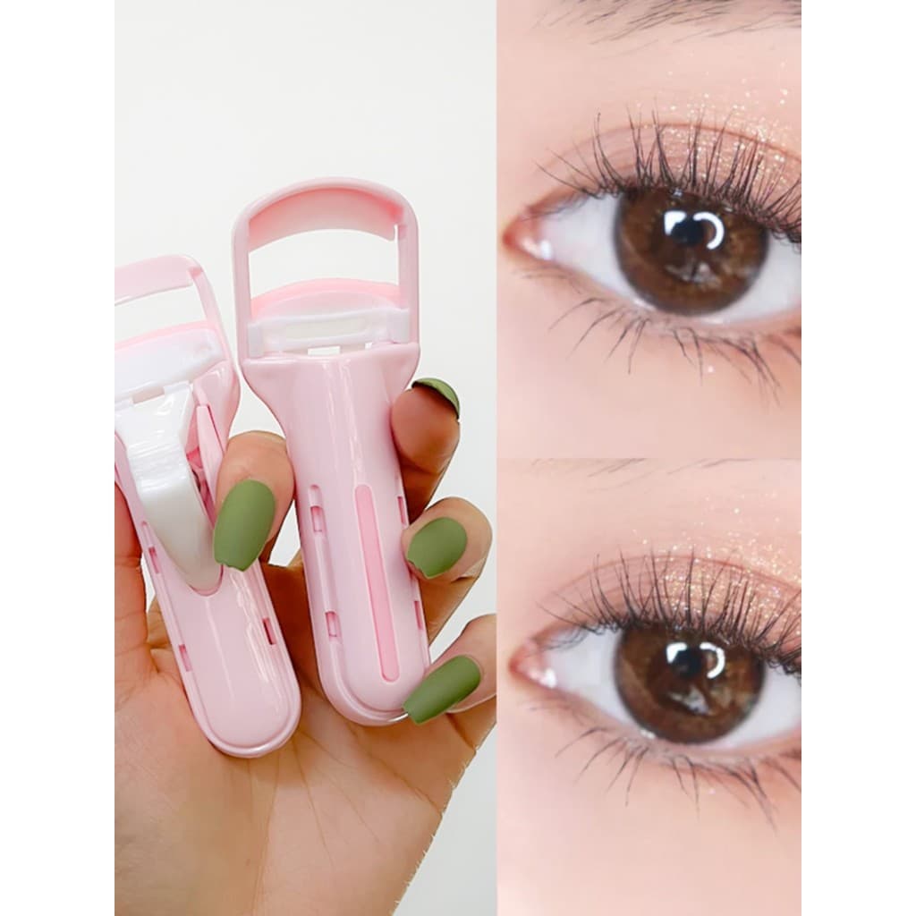 Aparar o Girassol!Influencer Mary Ann Curvador de cílios de longa duração Curling Não clipe de pálpebra Mini portátil Ma