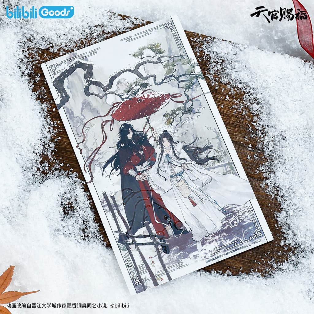 Oficial genuíno celestial oficial bênção animação neve retorno série sensação de água cartão postal Xie Lianhua cidade m
