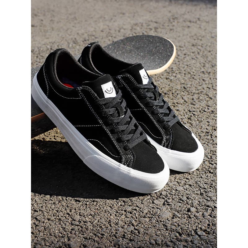 Peng cobra preto branco linha aberta Retro clássico baixo-Top camurça resistente ao desgaste absorção de choque esportes