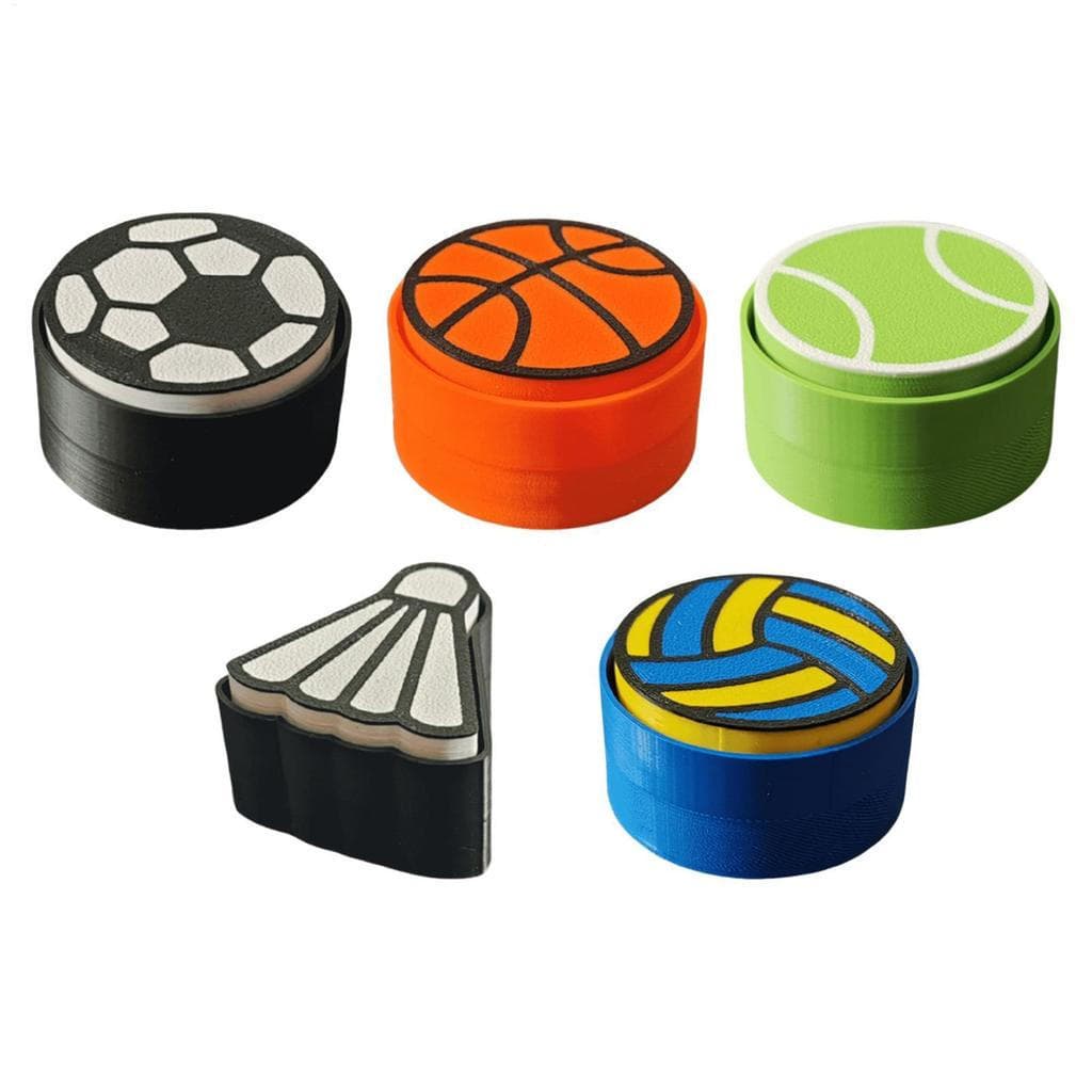 3D Botão Impresso Chave De Descompressão Criativo Clicker Pingente Basquete Futebol Alívio Do Estresse Brinquedo Sensori