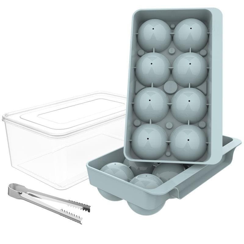 Molde grande para hóquei no gelo WIBIMEN (2,5 polegadas) |       8 bolas, conjunto de 2 peças, vem com caixa de armazena