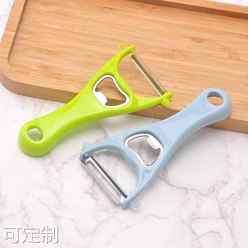 Fabricante pronto estoque faca de descascar de aço inoxidável ferramenta de cozinha descascador multifuncional descascad