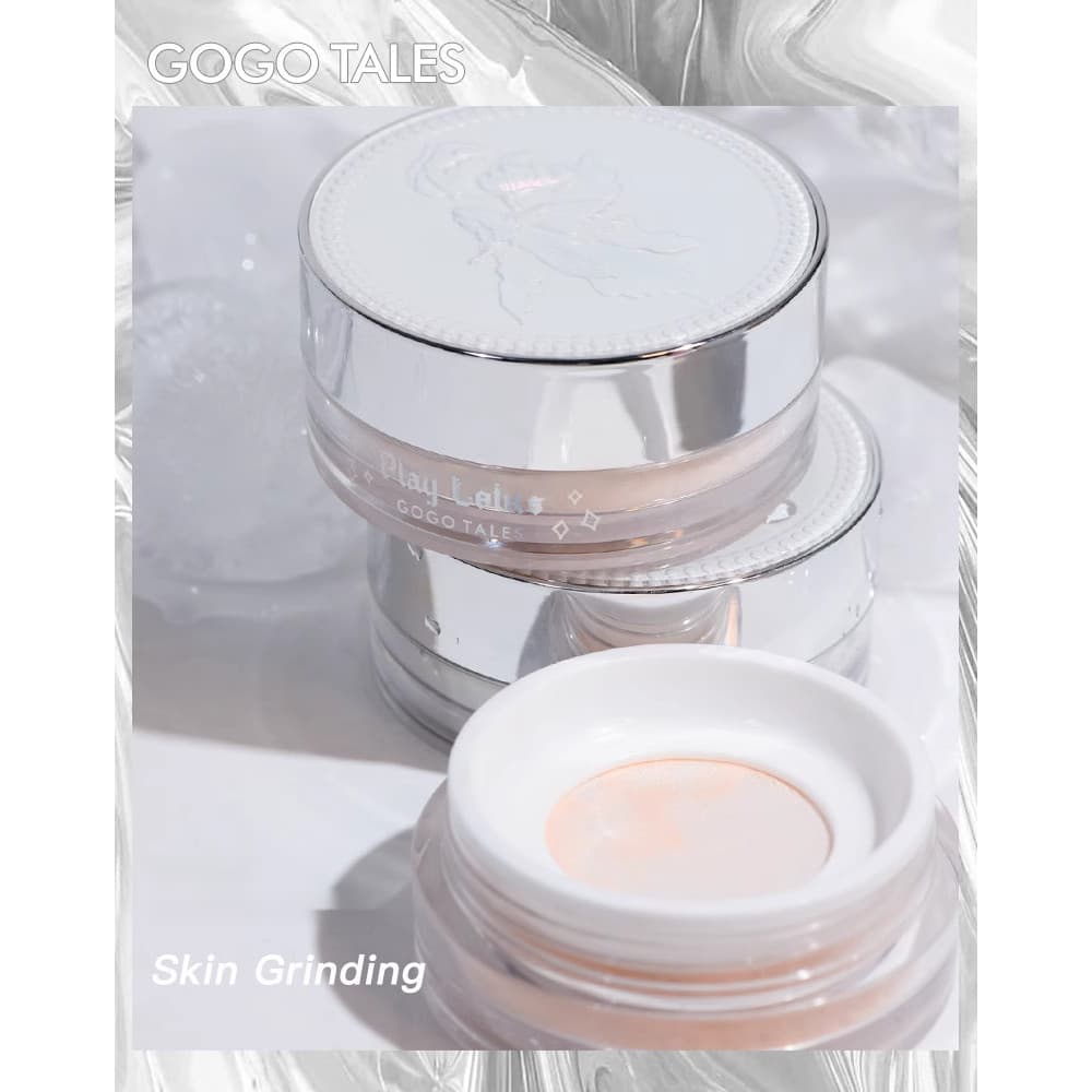 Gogotales gogotales Koi pó solto controle de óleo fixação pó solto segurando pó de maquiagem Natural Nude contas de maqu