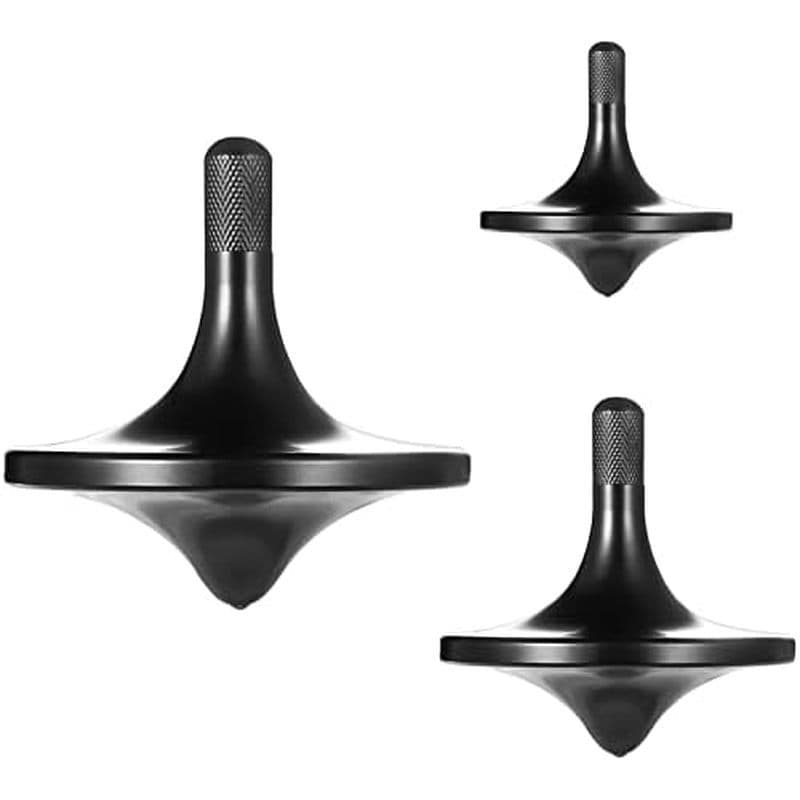 Pião De Aço Inoxidável , Equilíbrio Perfeito Premium Requintado , Mesa De Metal Bem Feita , Brinquedo EDC Little Fidget