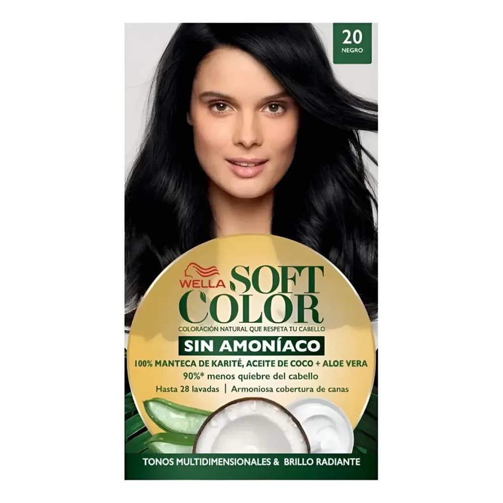 Tinta Tonalizante Soft Color Wella 20 Preto Sem Amônia
