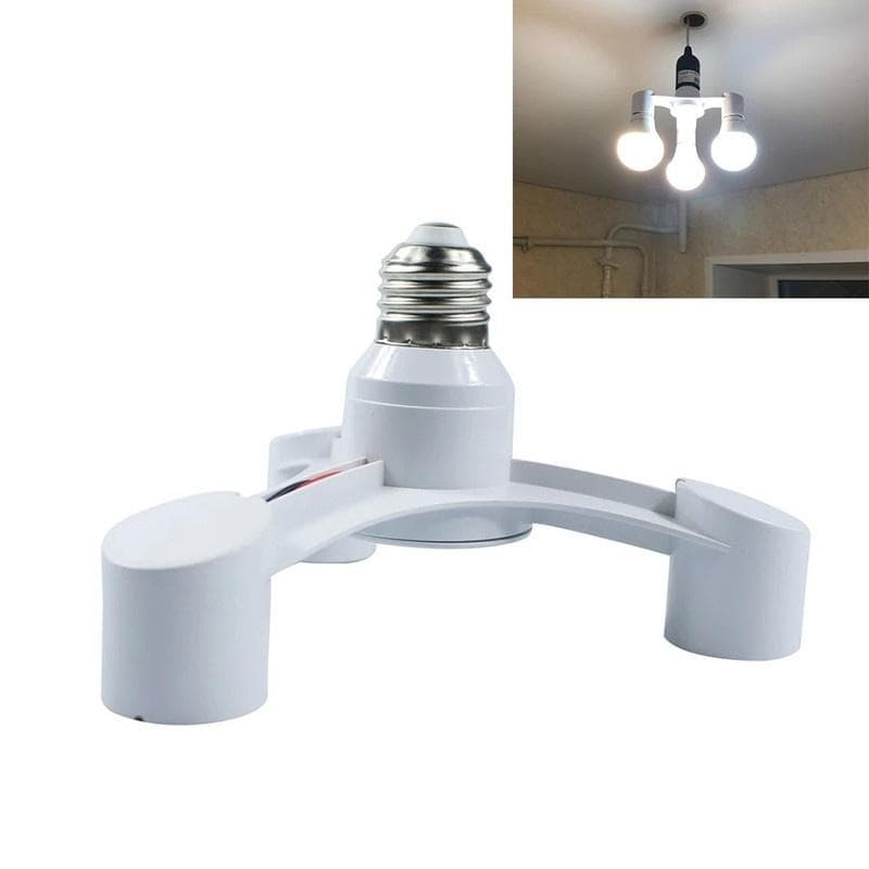 3 Em 1 E27 A E27 Lâmpadas LED Estendidas Tomada Suporte Adaptador Divisor Para Estúdio Fotográfico