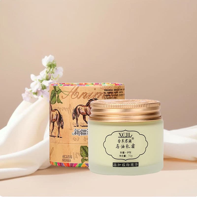 Xinjiang baunilha Junlan creme de óleo de cavalo creme facial hidratante loção hidratante frete grátis creme xinjiang pr