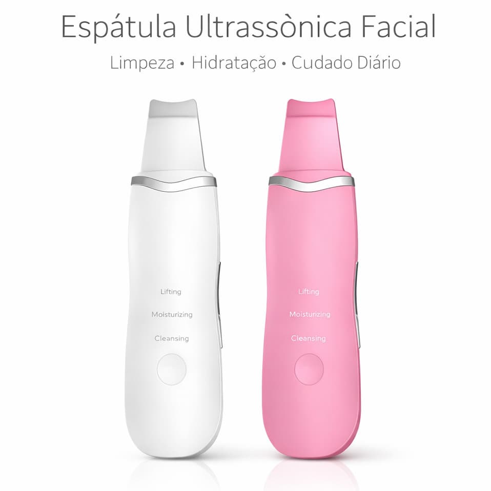 Espátula Ultrassônica Facial Removedor de Cravos Limpeza de Pele Recarregável USB   ANJGG BRASIL