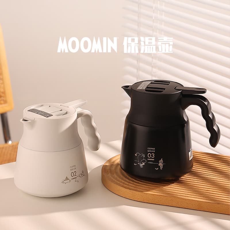 [Loja principal] HARIOxMOOMIN Moomin Joint Series Cafeteira isolada em aço inoxidável VHSN