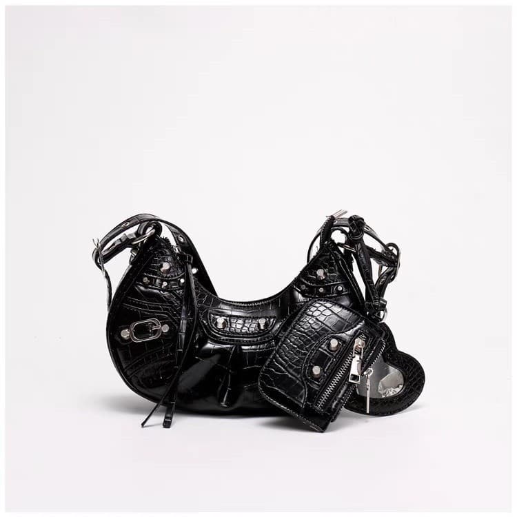 Bolsa feminina 2026 novo estilo quente menina portátil plissado bolsa mensageiro de ombro