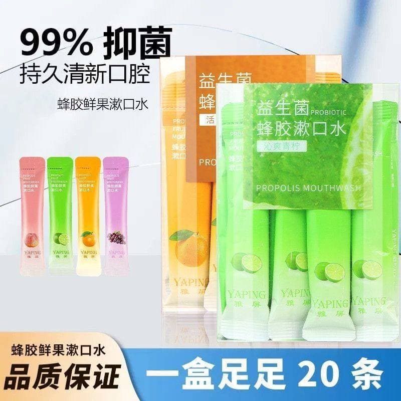 Probiótico própolis bucal hálito fresco remover mau hálito fragrância de longa duração portátil descartável pequeno paco