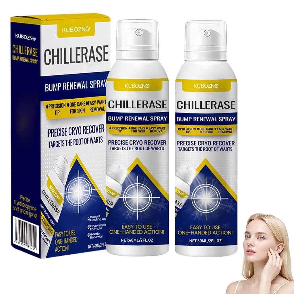 KUBOZNChillErase - Spray para cuidados com a pele, limpa suavemente a pele, hidratante, macio e deslumbrante, spray para