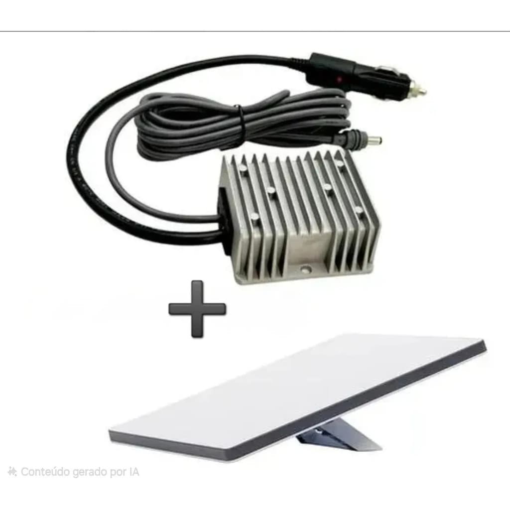 Kit Inversor Veicular 12/24v Para 30v + Antena Starlink Mini