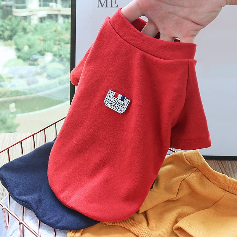 Camisa de fundo de algodão roupas para cães de estimação inverno grosso pequeno cão Teddy Pomeranian Bichon inverno gato