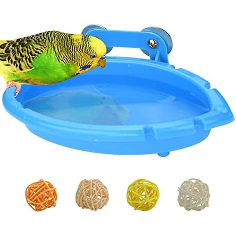 Banho De Pássaros Mygeromon Para Gaiola-Tigela De Banheira Pequena Pendurar Dentro Da Chuveiro De Papagaio/Paraquedistas