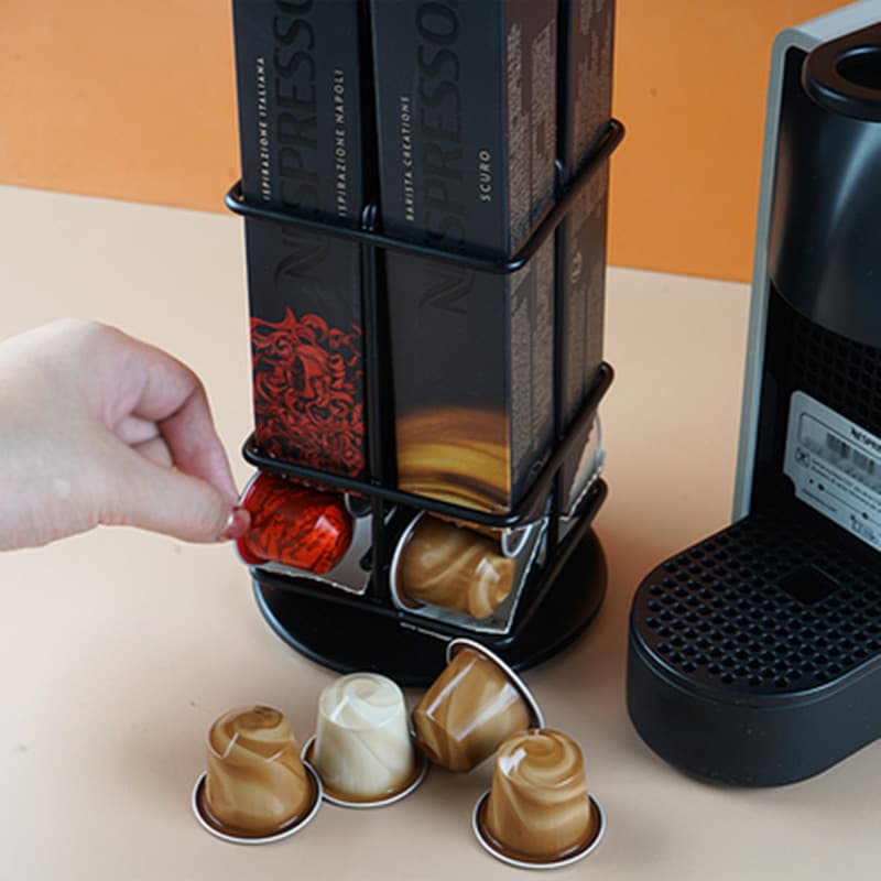 Adequado para nespresso nespresso cápsula Rack de armazenamento de café estilo Metal único armazenamento vários estilos
