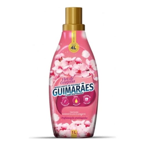 Amaciante Flor De Cerejeira  Concentrado Guimarães 1 Litro Rende 50 Lavagens