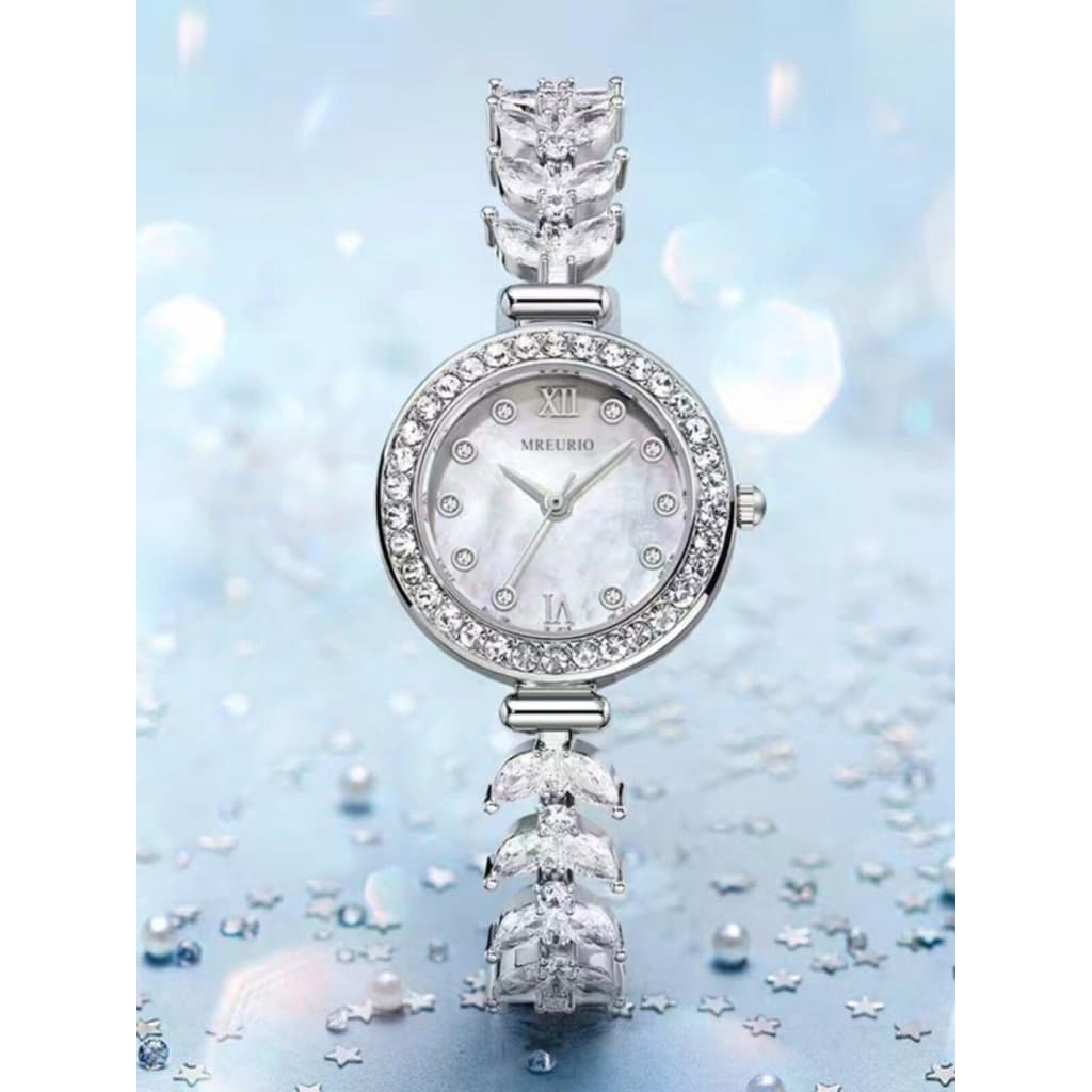 relogio feminino pequeno relogio feminino pequeno delicado Gypsophila relógio de sereia cravejado de diamantes corrente