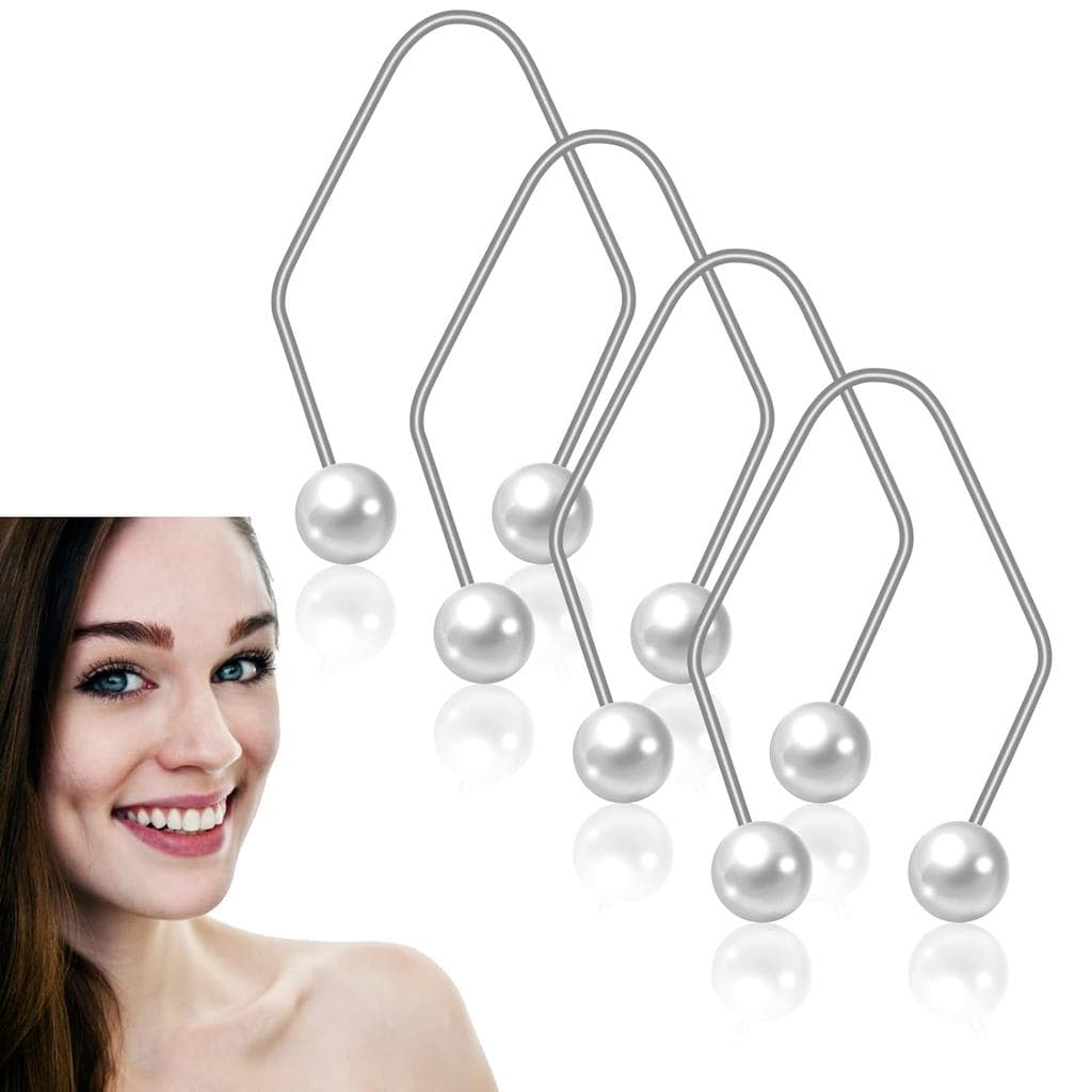 Vodolo Dimple Maker para Bochechas, 4 Peças Dimple Maker para Rosto, Branco AGRM