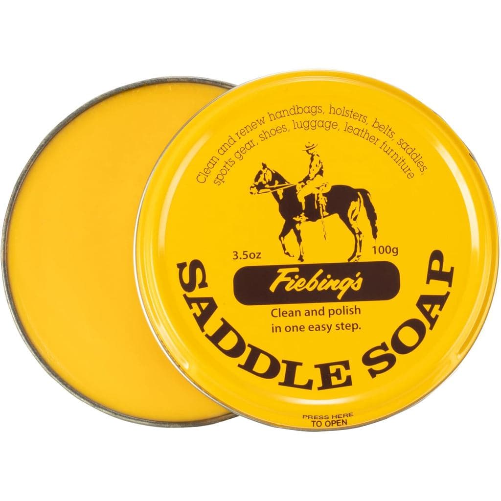 Sabão Amarelo para Couro da Fiebing (Lata de 3,5 oz) - Limpador e Condicionador de Couro para Amaciar, Proteger e Restau