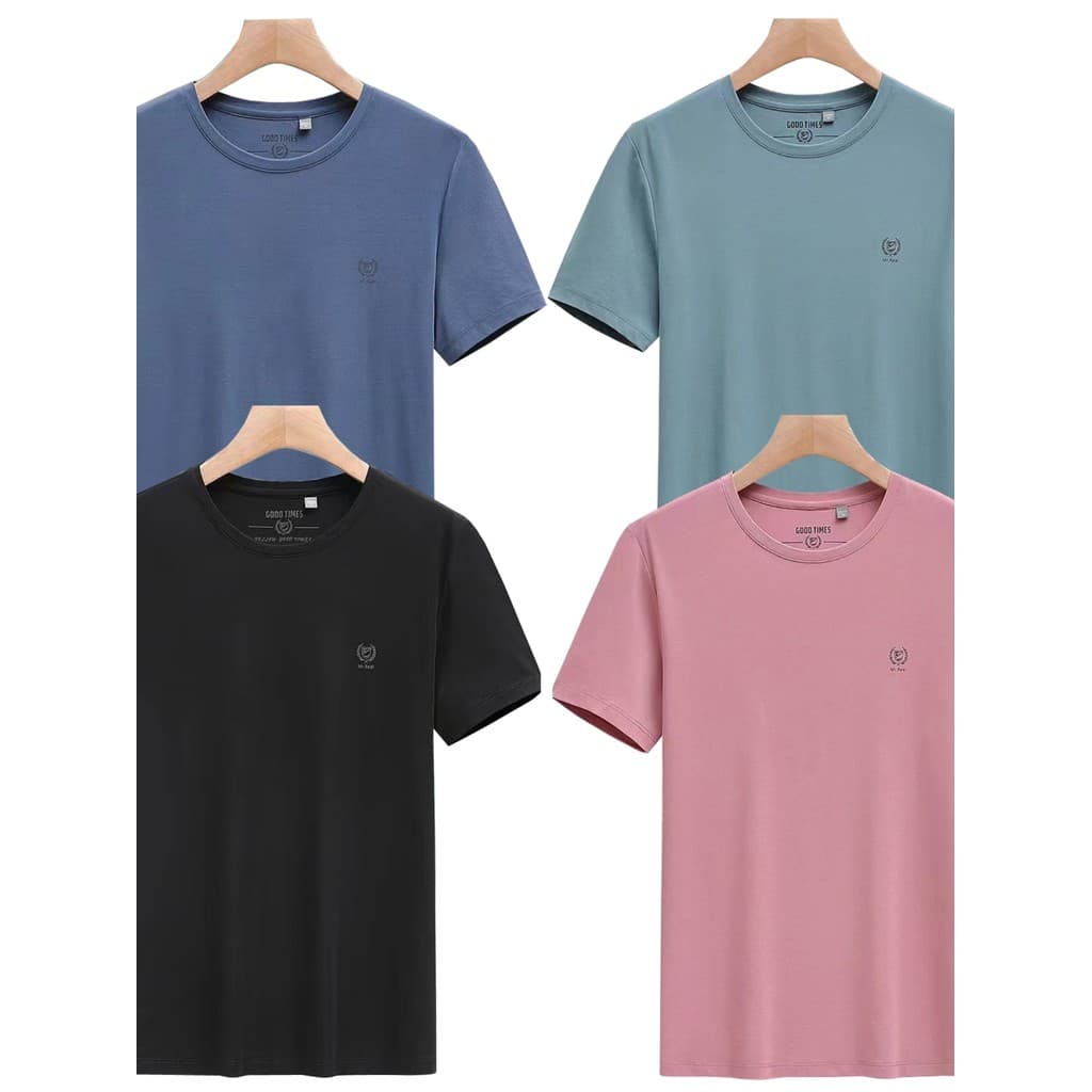 HL22343 série D masculina em torno do pescoço de manga curta camiseta verão novo estilo juventude magro-ajuste Casual me