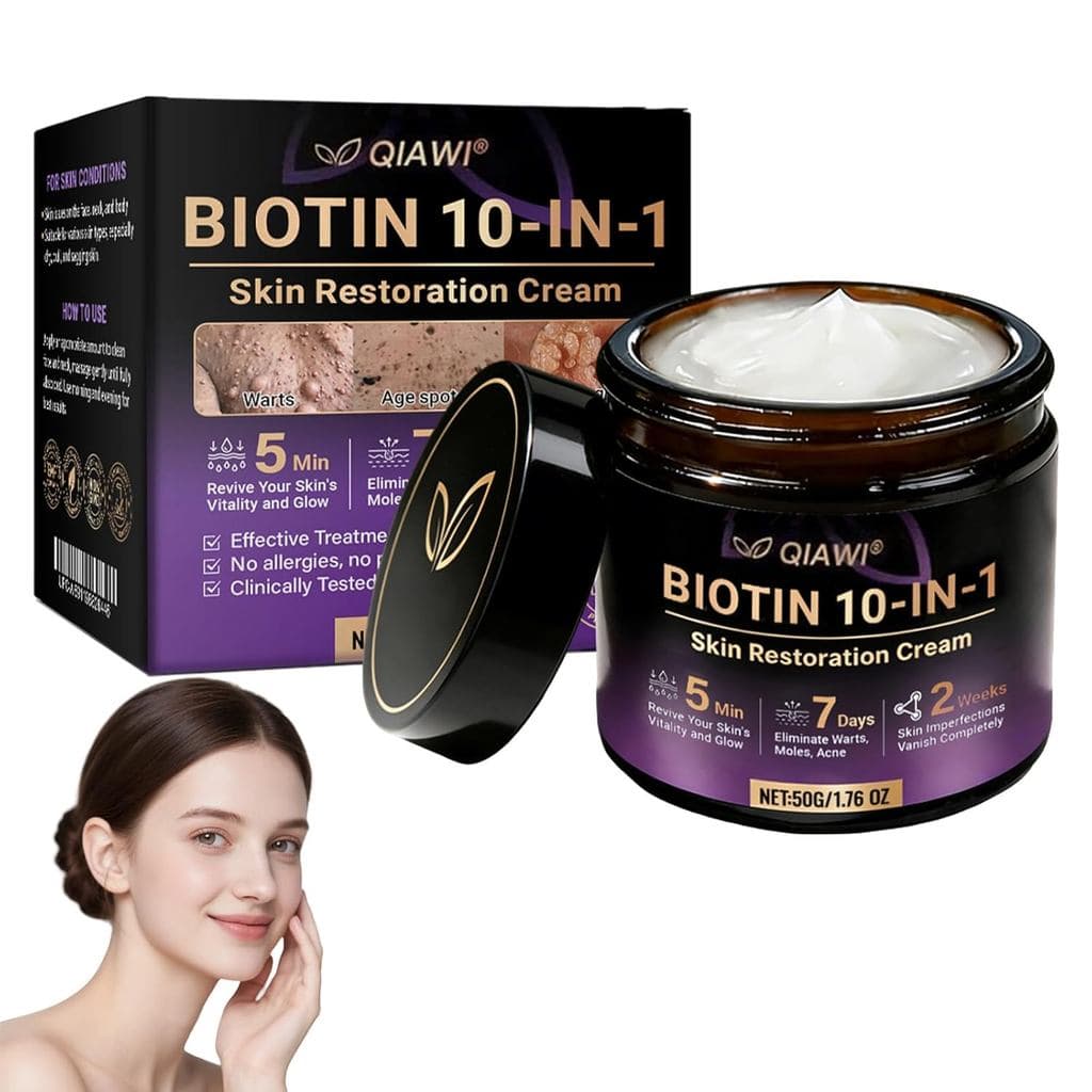 QiawiBiotin 10-in-1 Repair Serum, um novo produto profissional de cuidado com biotina para 2026, utilizado para remoção