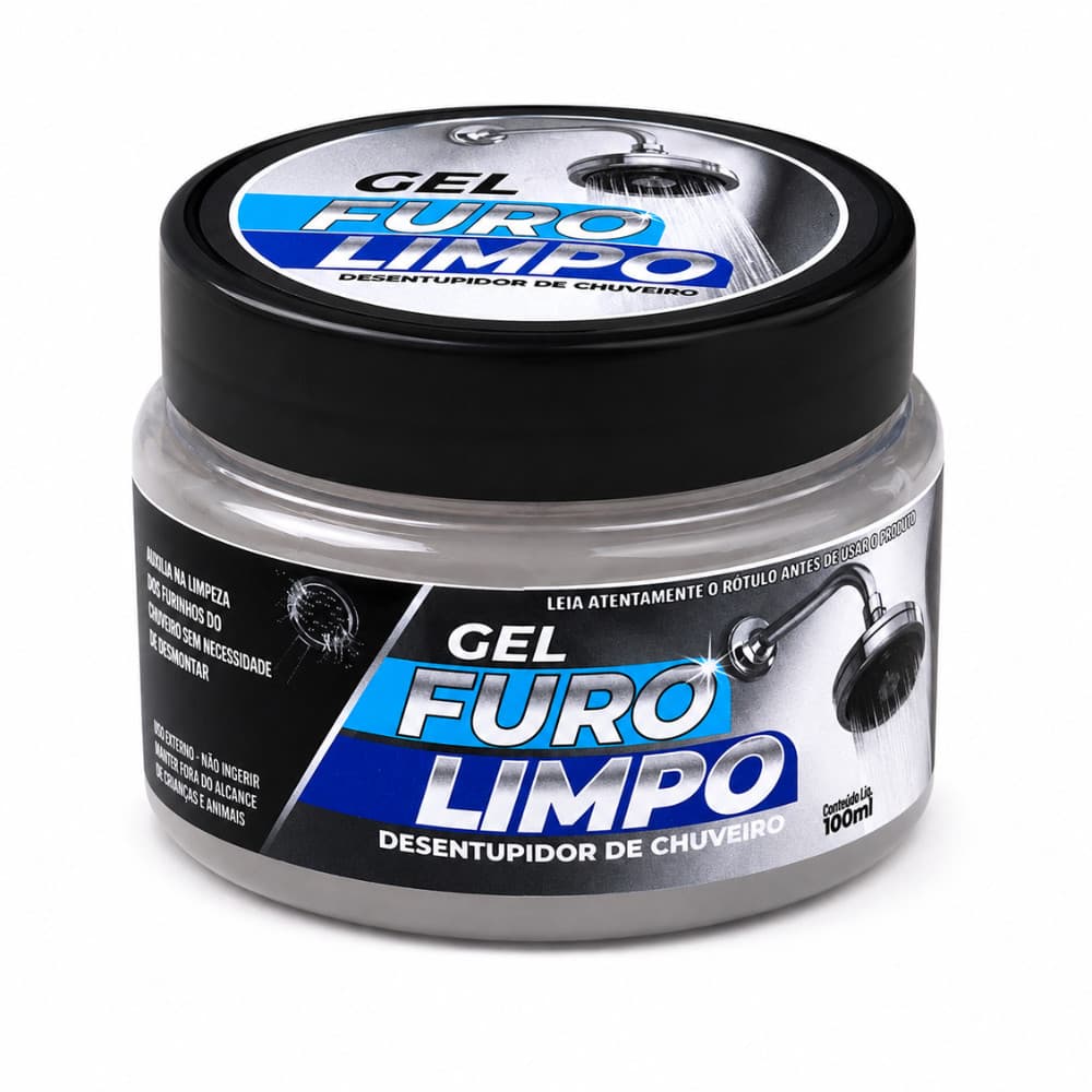 Gel Furo Limpo Desentupidor Chuveiro Limpeza Fácil