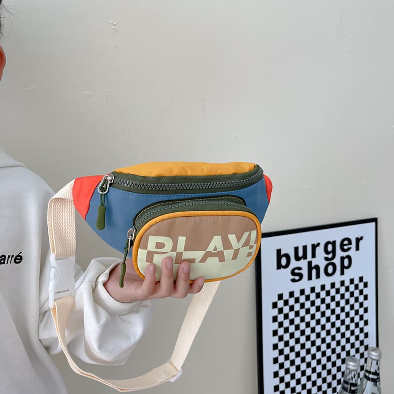 Bolsa de cintura japonesa coreana para meninos, estilo funcional elegante, bolsa de peito infantil, Design, sensação de