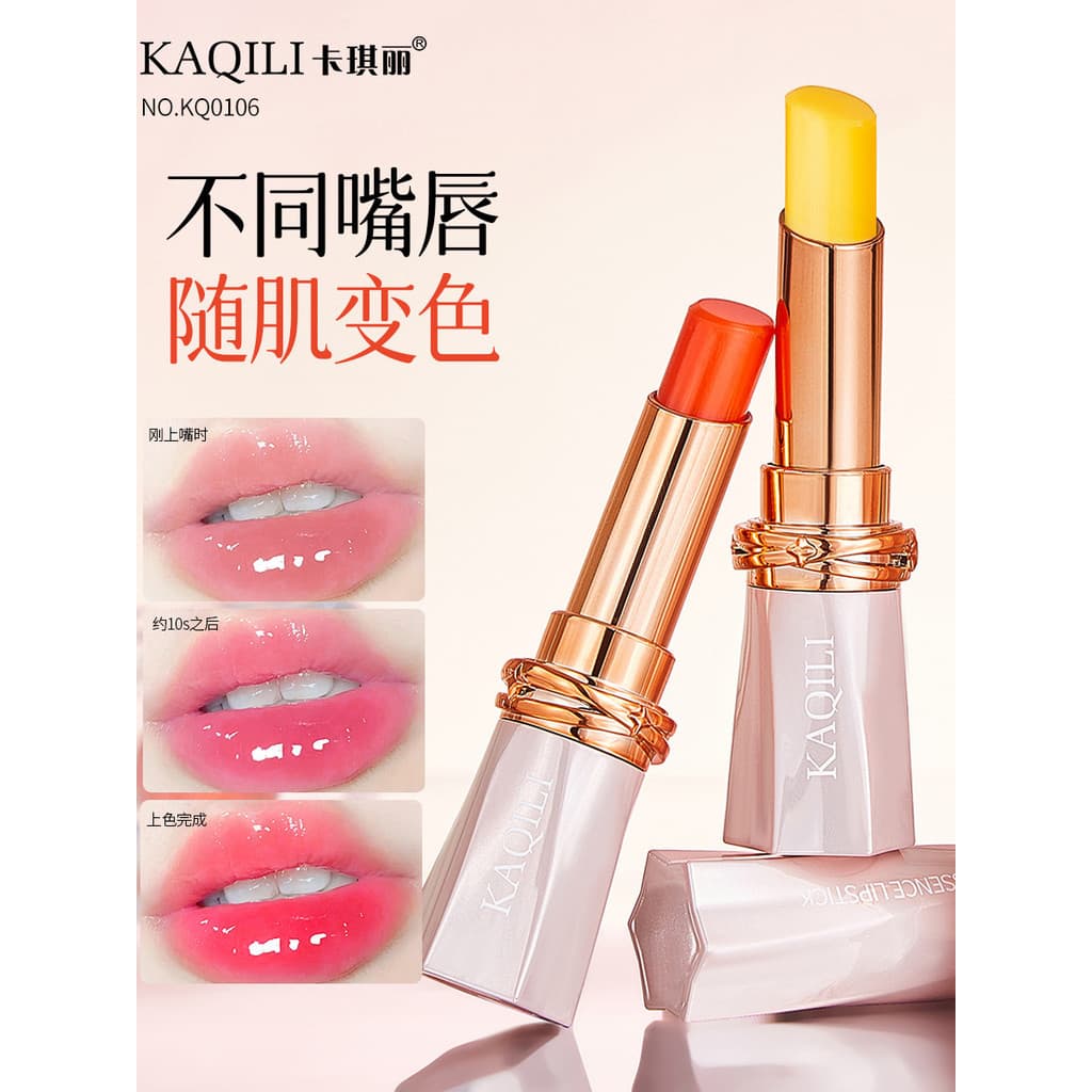 Kakili Water Thermocrômica Essence Batom Caroteno Batom que muda de cor Batom Não desbota Não fácil de usar