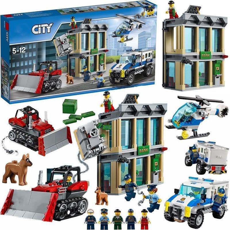 655 pçs Lego blocos de construção cidade série bombeiros carro polícia polícia polícia helicóptero crianças montagem bri