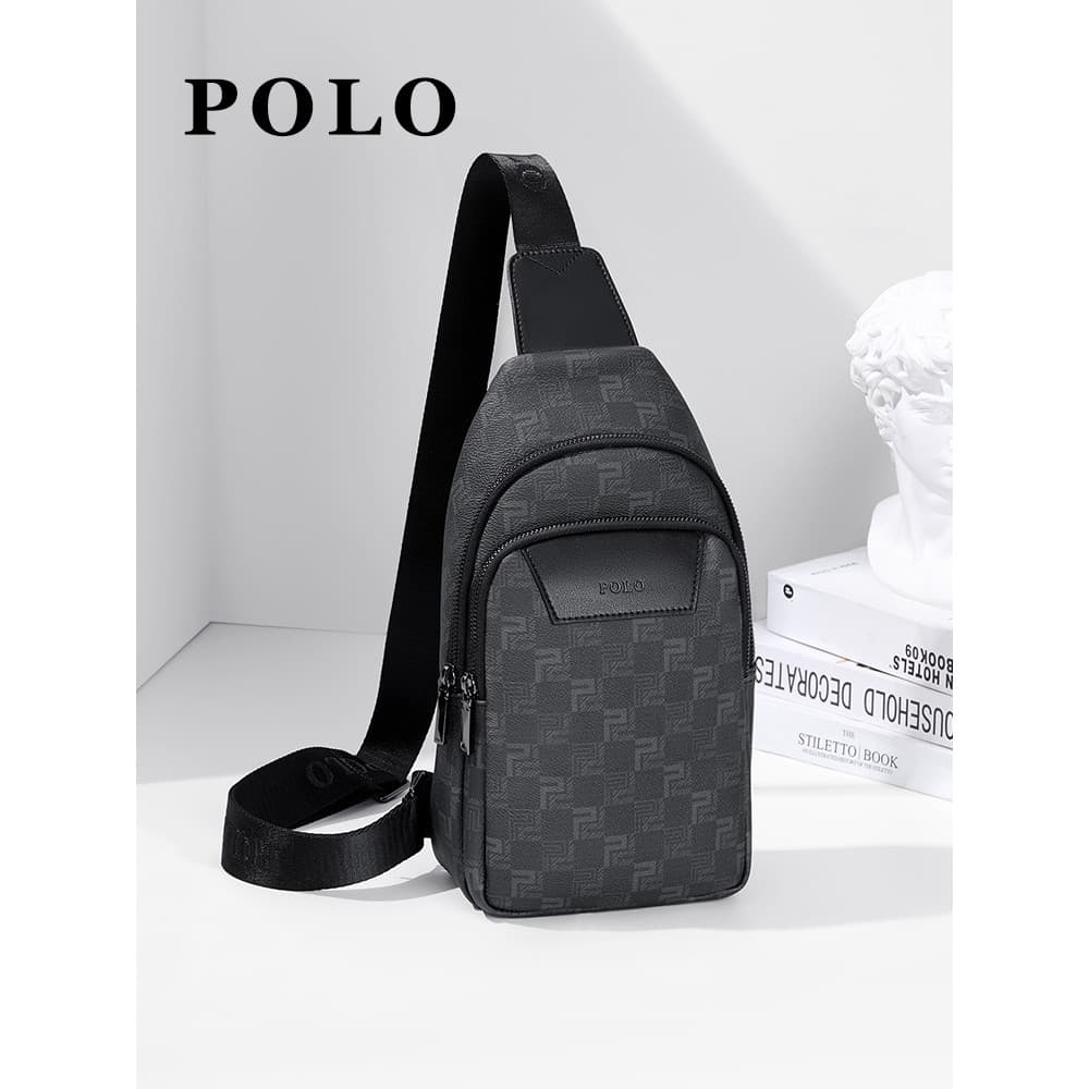 Polo2026 novo estilo bolsa de peito masculina bolsa mensageiro moda Casual bolsa de ombro leve All-Match saco do mensage
